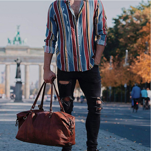 Leather Weekender Bag - Munich
