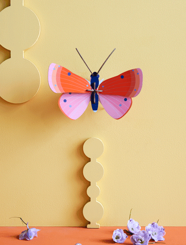 Speckled Copper Butterfly Wall Decoration
