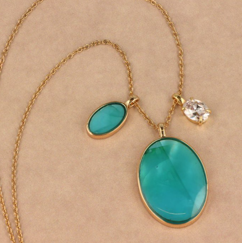 Turquoise Crystal Necklace