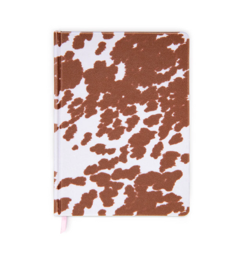 Velvet Jumbo Journal - Cow Print