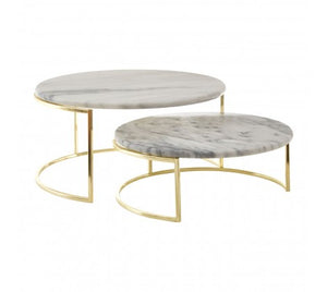 Set of 2 Marble Cake Stand