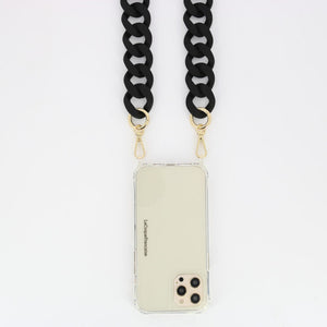 Jewellery Phone Chain in Matt Black