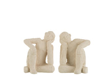 Sitting Man Cement Bookends (set of 2)
