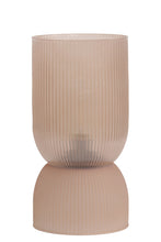 Pink Glass LED Table Lamp