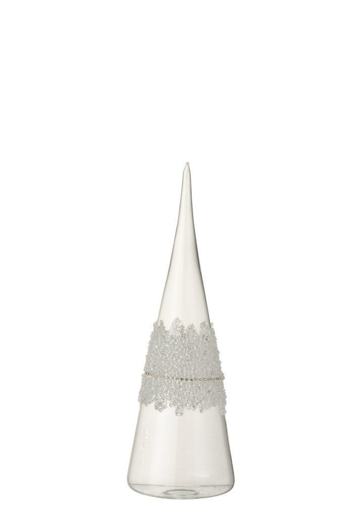 Glass Cone with Sugar and Diamonds