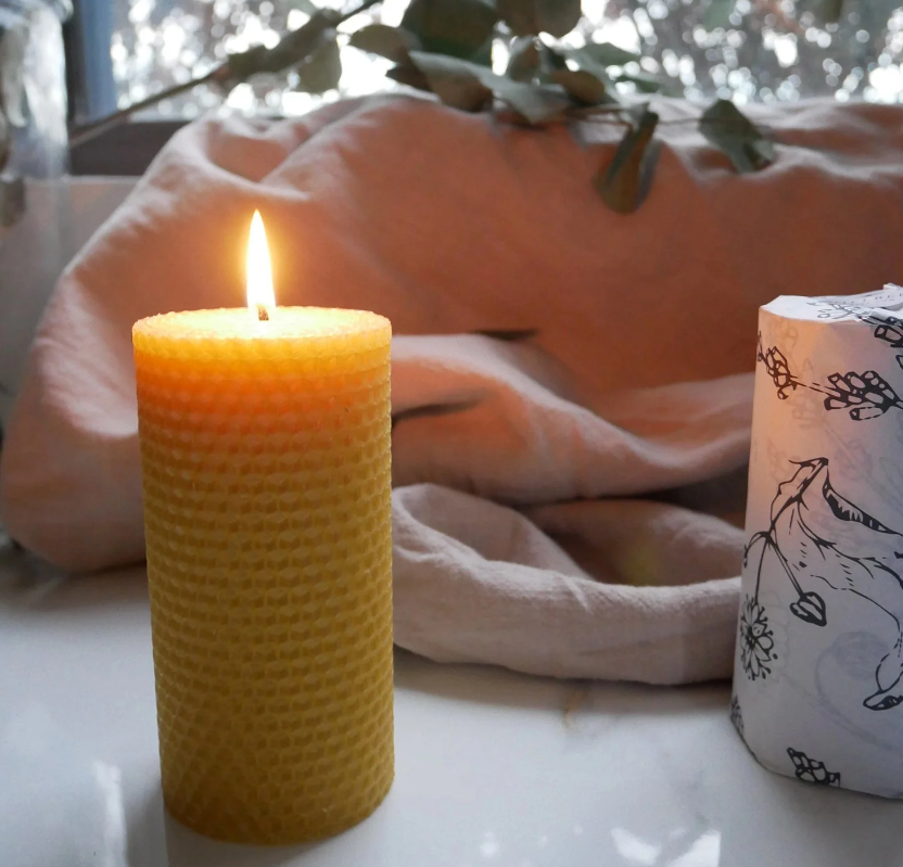 Millbee Beeswax Pillar Candles – Wink and Elbow