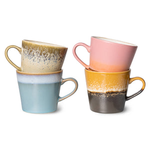 HKliving® - 70’s Cappuccino Mugs