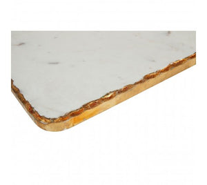 White Marble/Gold Cheese Board