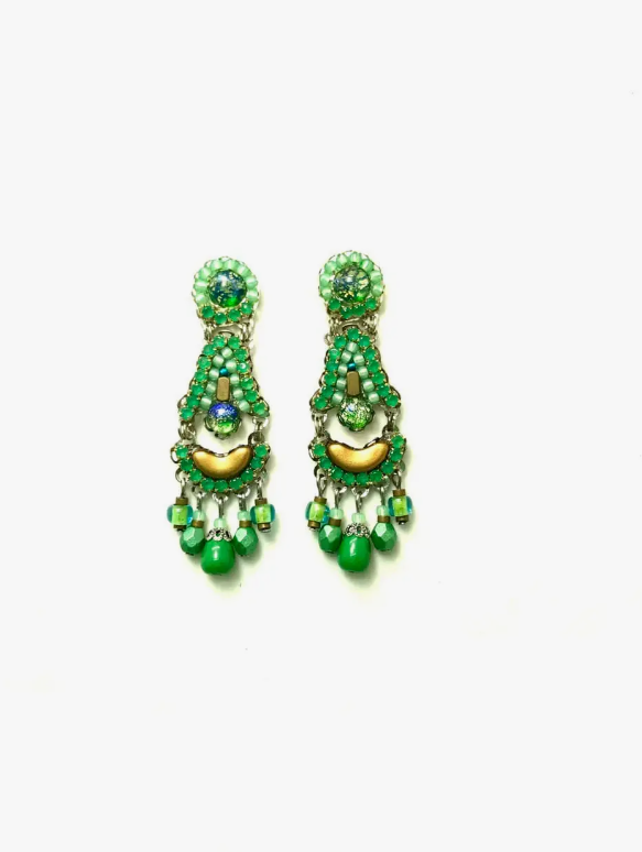 Melizi - Green Brilliance Earrings