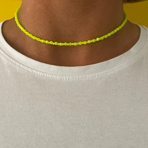 Neon Yellow Necklace Waterford