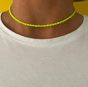 Neon Yellow Necklace Waterford