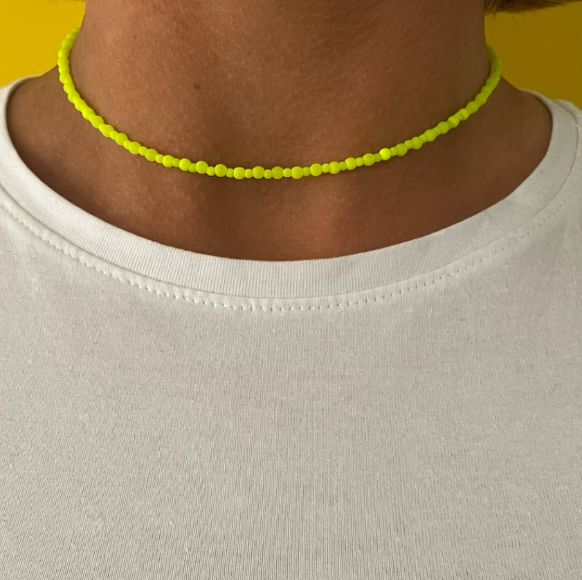 Neon on sale yellow choker