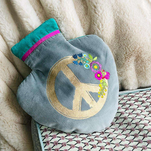 Peace Sign Hot Water Bottle