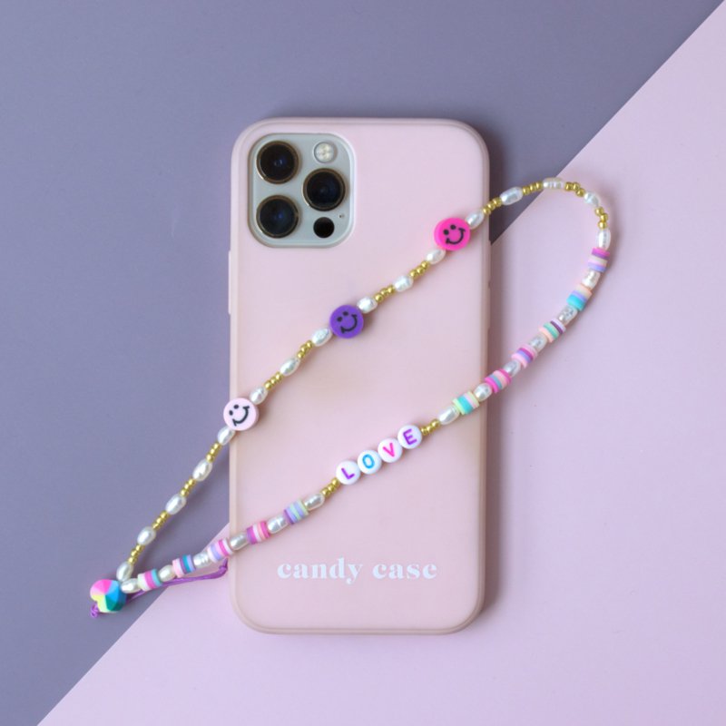 Phone Chord in Multicolour Smiley