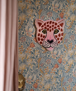 pink leopard head rug dungarvan