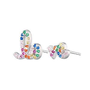 SP Rainbow Love Stud Earrings