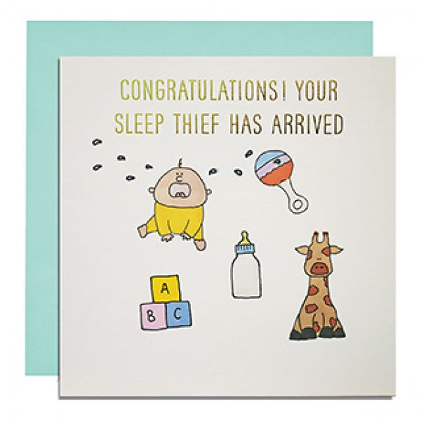 SOH New Baby Card - Sleep Theif