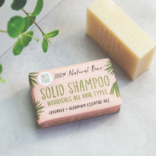 Natural Vegan Solid Shampoo - Lavender & Geranium