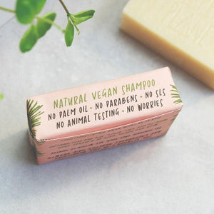 Natural Vegan Solid Shampoo - Lavender & Geranium