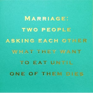 SOH Wedding Card - Marriage is two people