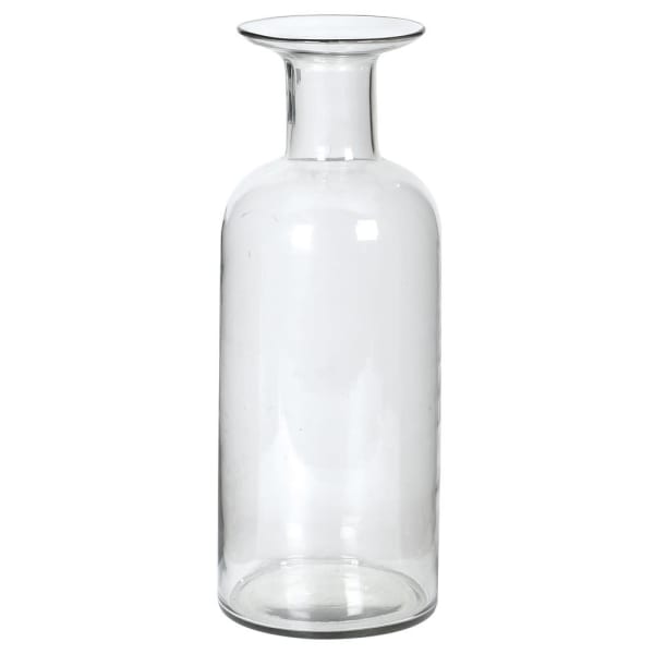 Tall Clear Glass Vase