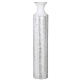 White Washed Stripes Vase