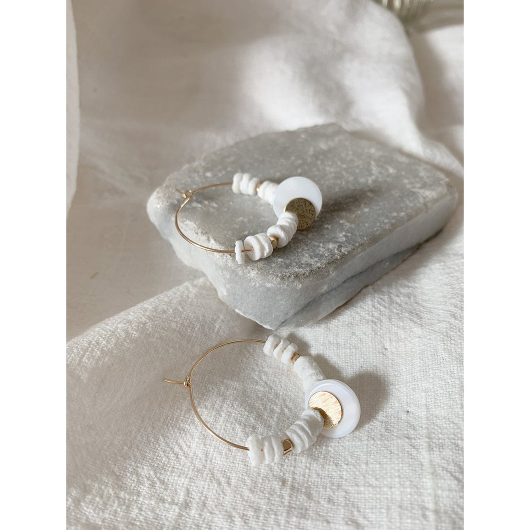 Shell Hoop earrings