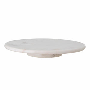 White Marble Lazy Suzy Turntable
