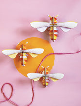 Set of 3 Honey Bees Wall Decoration