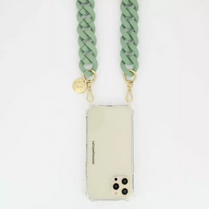 Jewellery Phone Chain in Matte Green