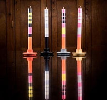 Striped Candle Pact of 4