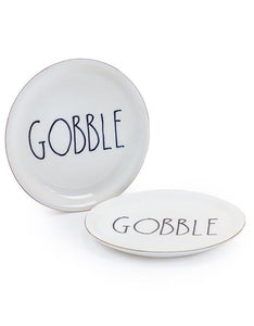 Round Ceramic "Gobble" Plates