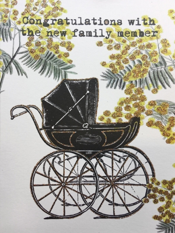 VF New Baby Card - Stroller