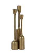 Set of 3 Bronze Candle Holders