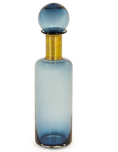Slim Glass Apothecary Bottle with Brass Neck