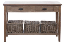 Console Table with Baskets