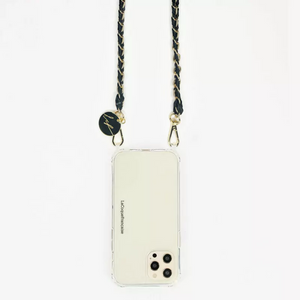 Jewellery Phone Chain in ultra-Black and Gold
