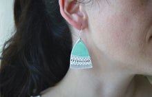 Ceramic Turquoise Statement Earrings
