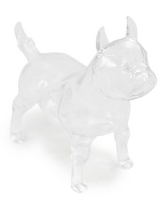 French Bulldog Glass Decanter