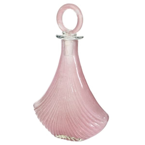 Pink Glass Deco Bottle Decanter