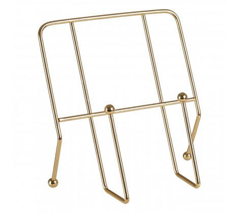 Cookbook Stand With Gold Finish