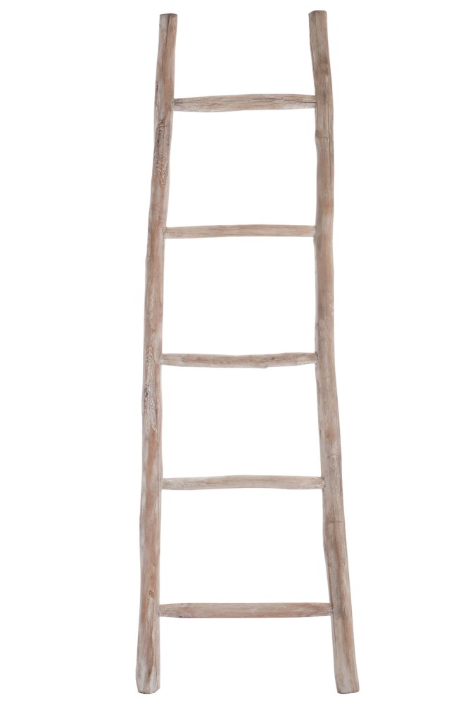 Ladder 5parts Wood White Wash