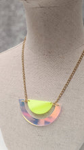 Yellow Semi Circle Necklace