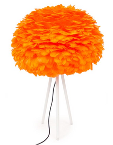 Orange Feather Lamp