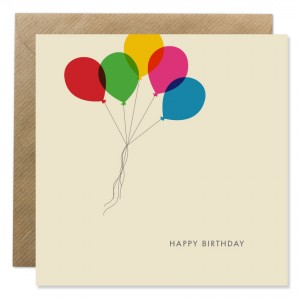 BB Birthday card - Balloons