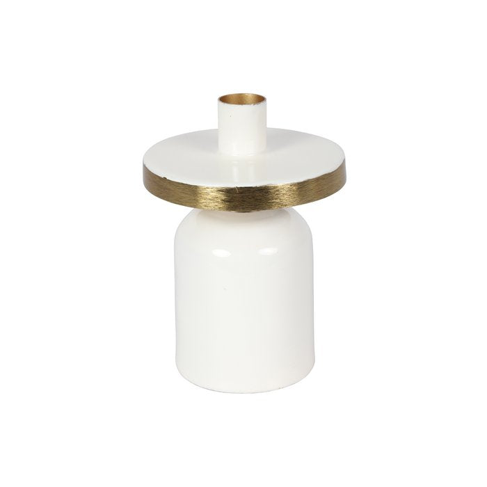 Round Candle Holder in white or Green