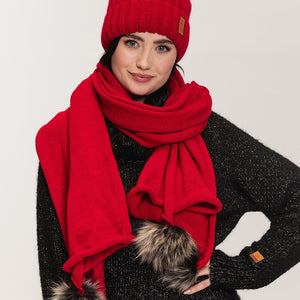 Raspberry Red Shawl