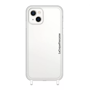 Transparent shockproof iPhone 13 case with transparent silicone rings