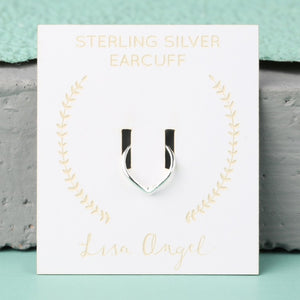 Sterling Silver Triangle Hoop Ear Cuff